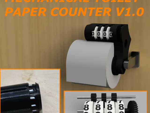 Mechanical Toilet Paper Counter