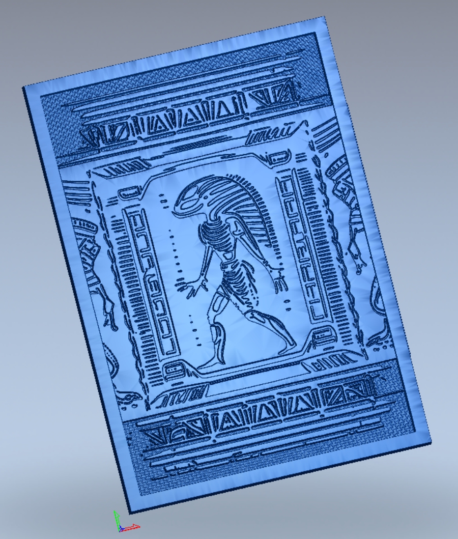 alien book cover - overlay panel