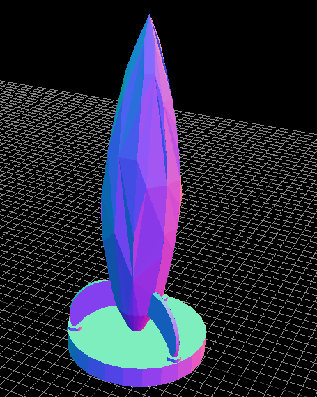 Low Poly Rocket Space Ship