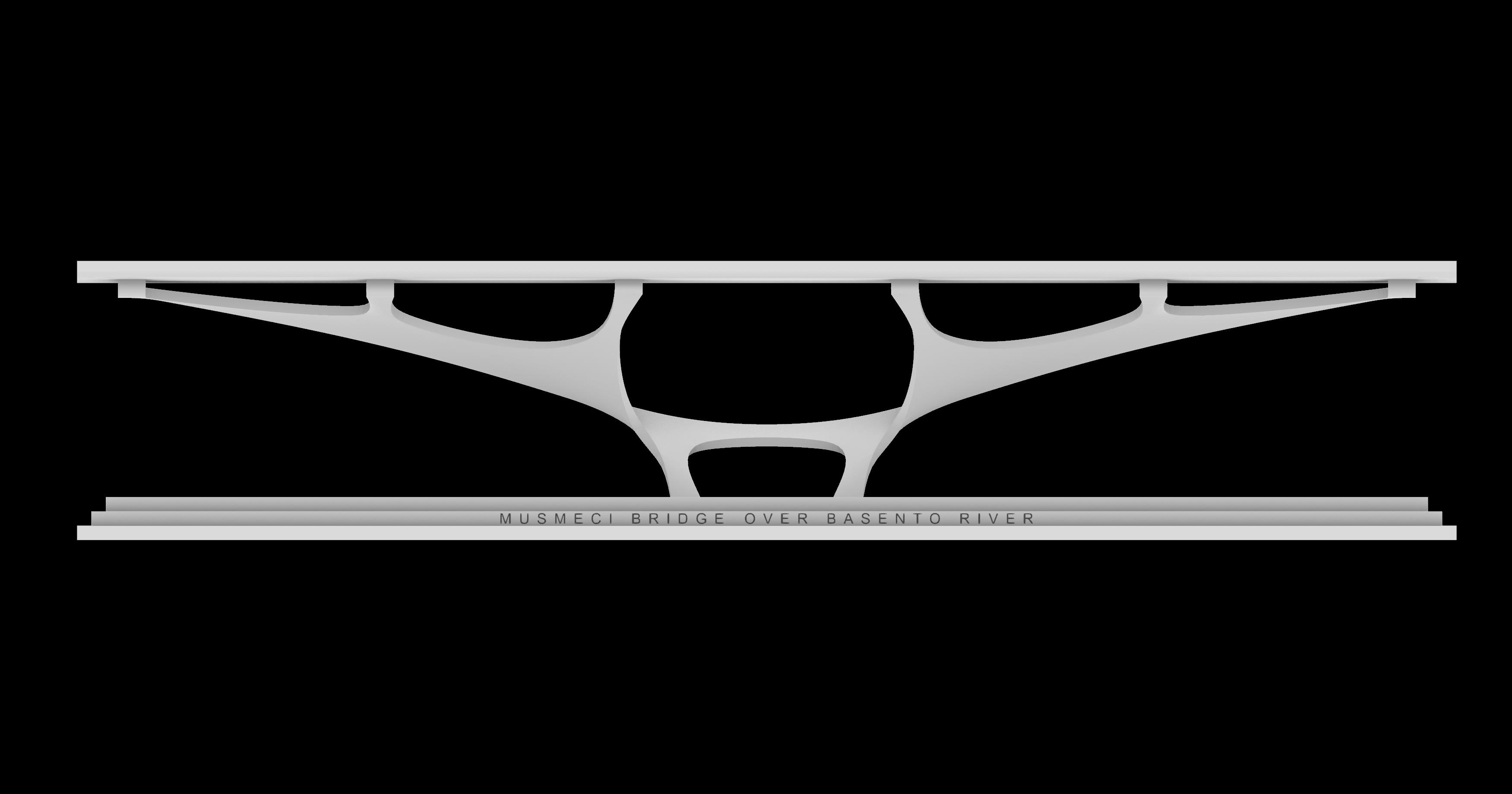 Model of the bridge over the Basento river, Italy