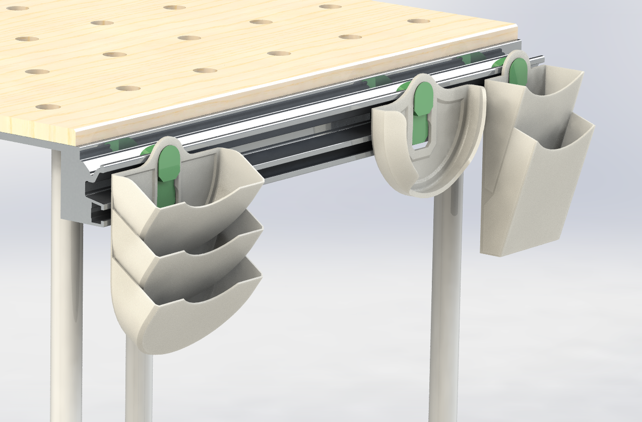 Sanding disc and paper holders for Festool workbench
