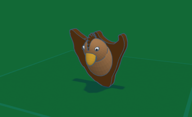Chicken head mount joke