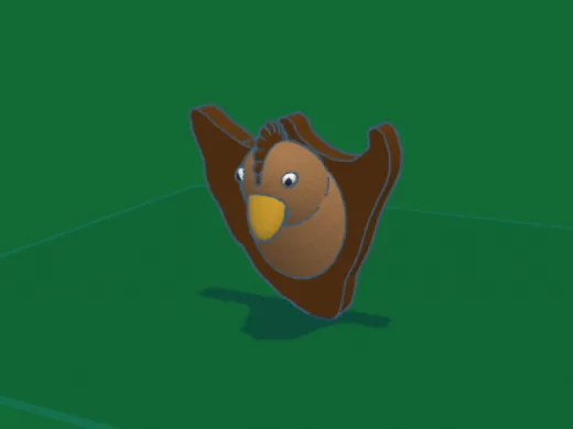 Chicken head mount joke