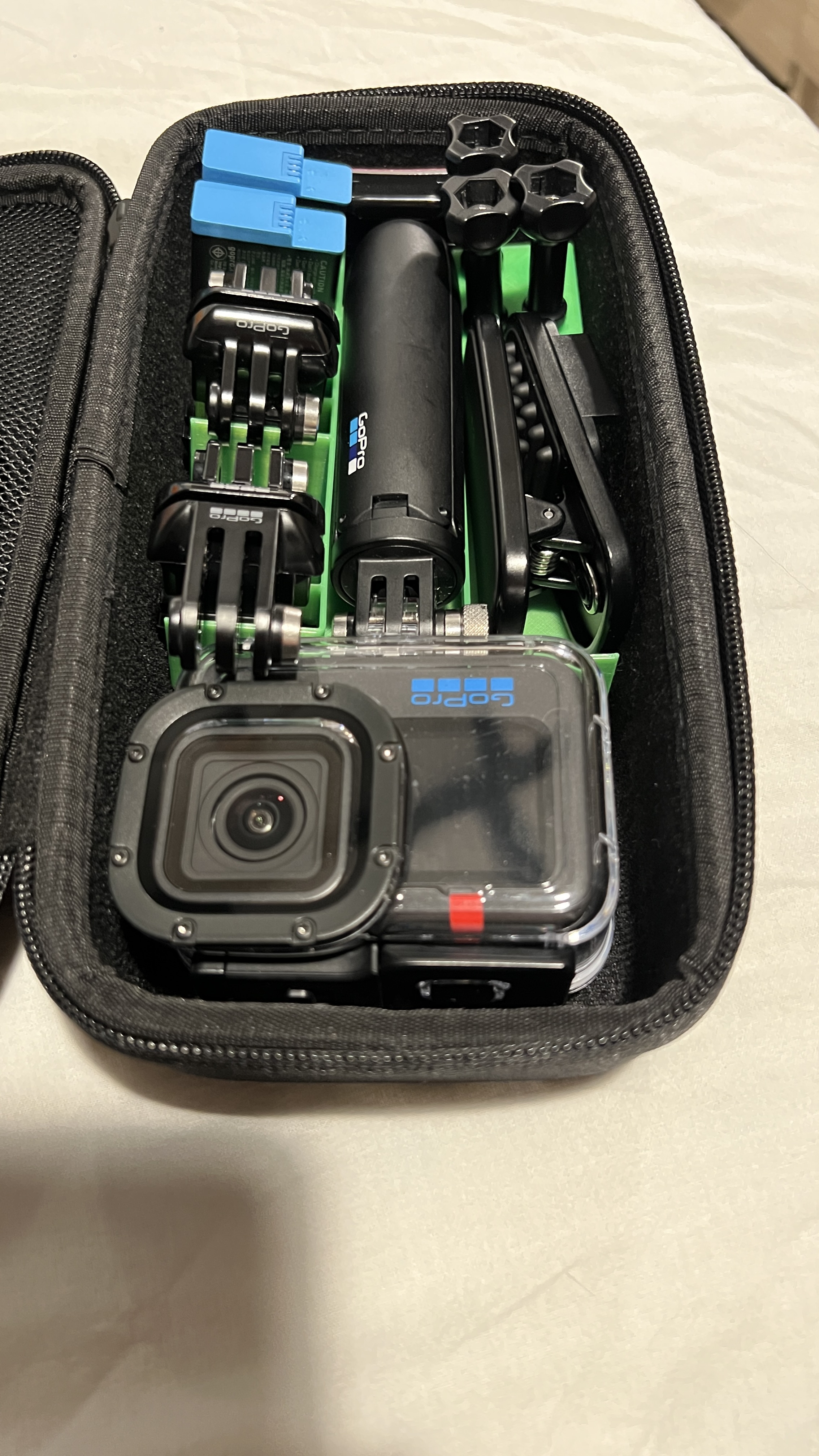 GoPro Hero 10+9 organizer with SD card box