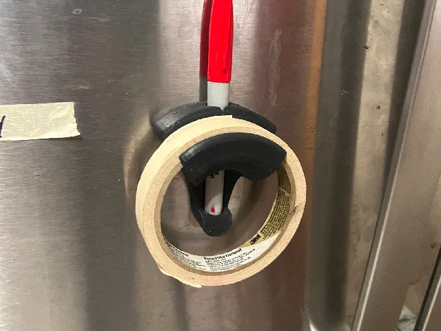 Magnetic Fridge Tape and Sharpie Holder