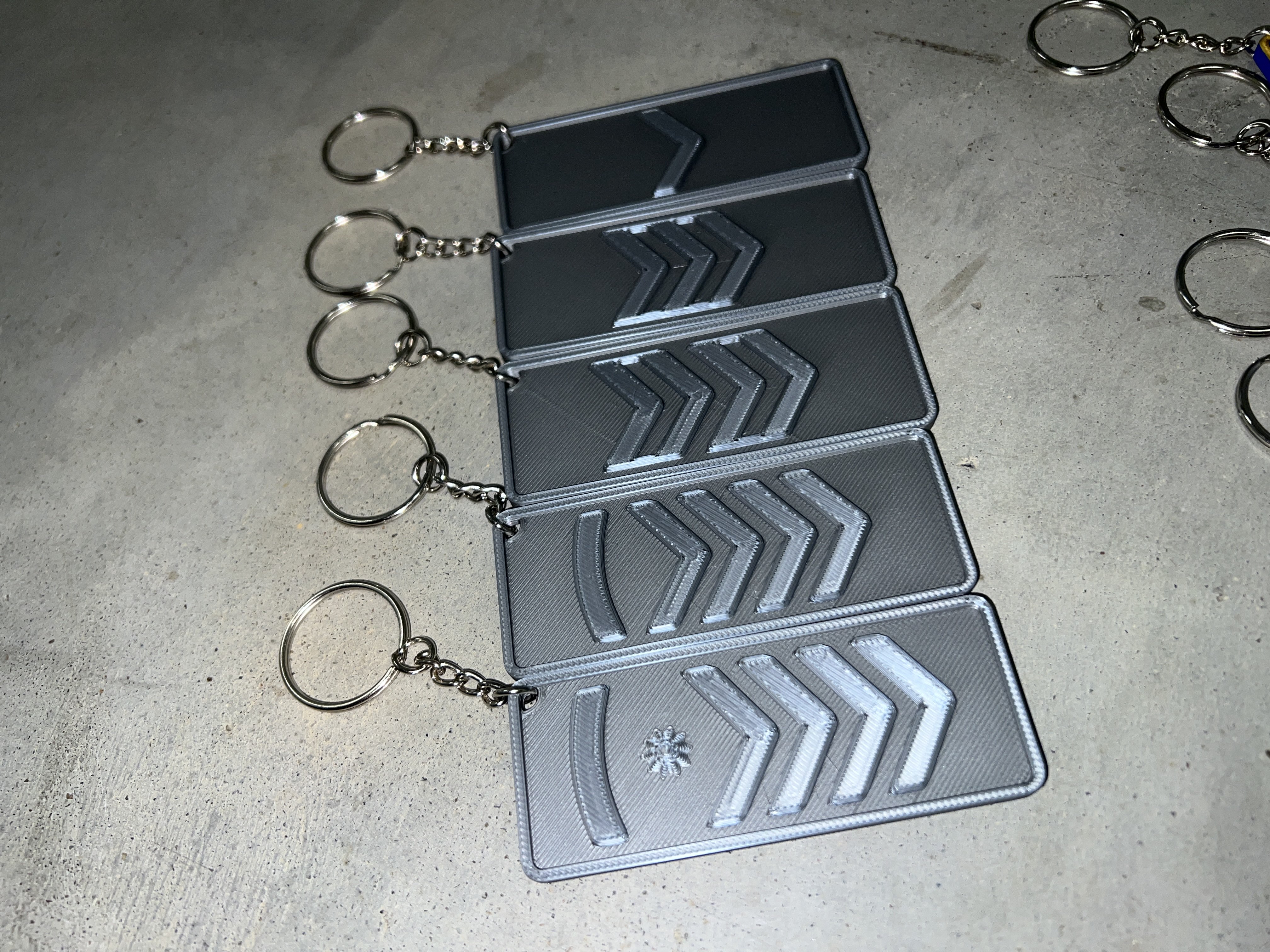 CSGO - CS2 Silver Ranks Keychains