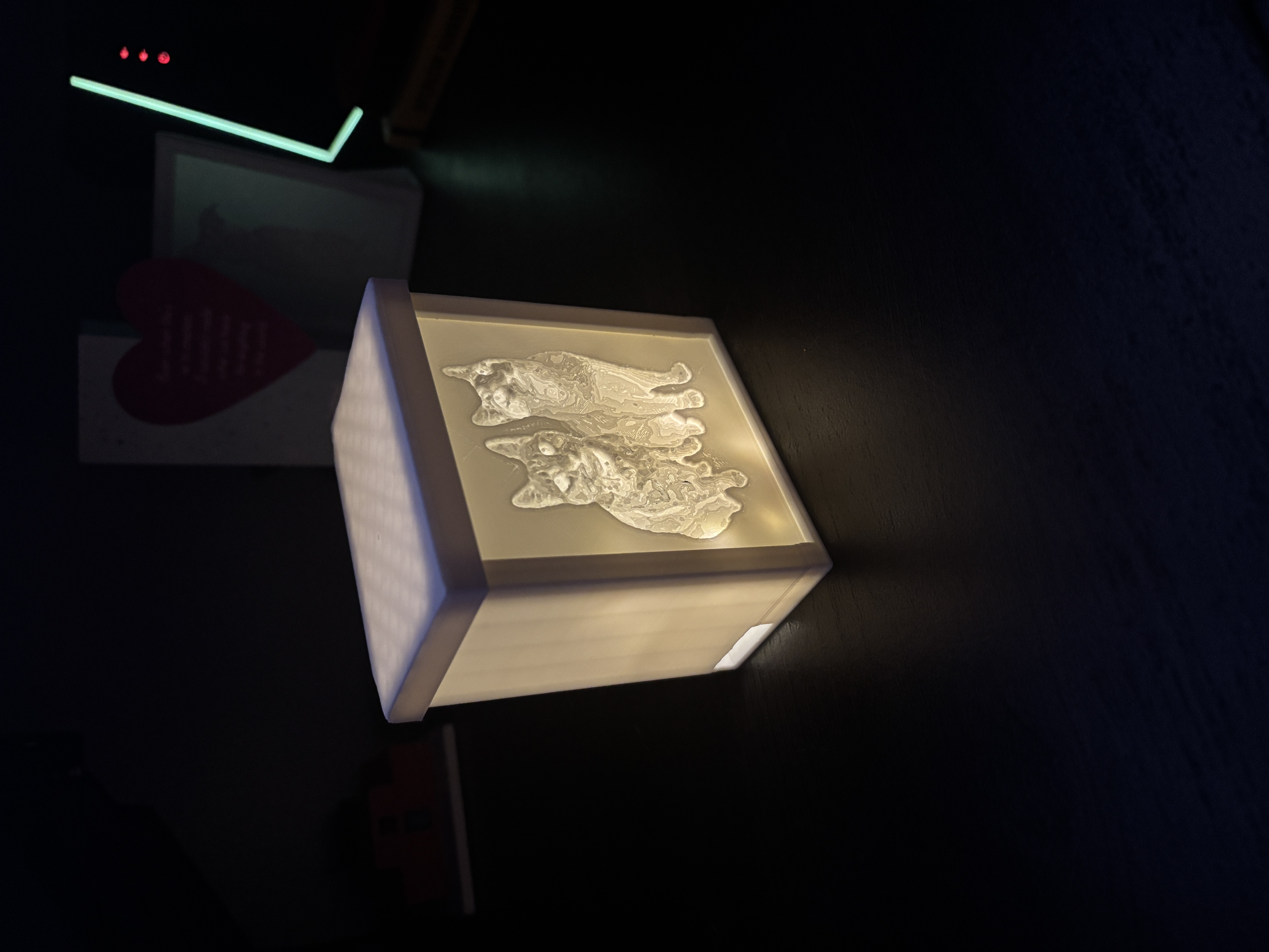 Miniatura 3 do modelo 3D Lithophane Light Box CUSTOMIZABLE