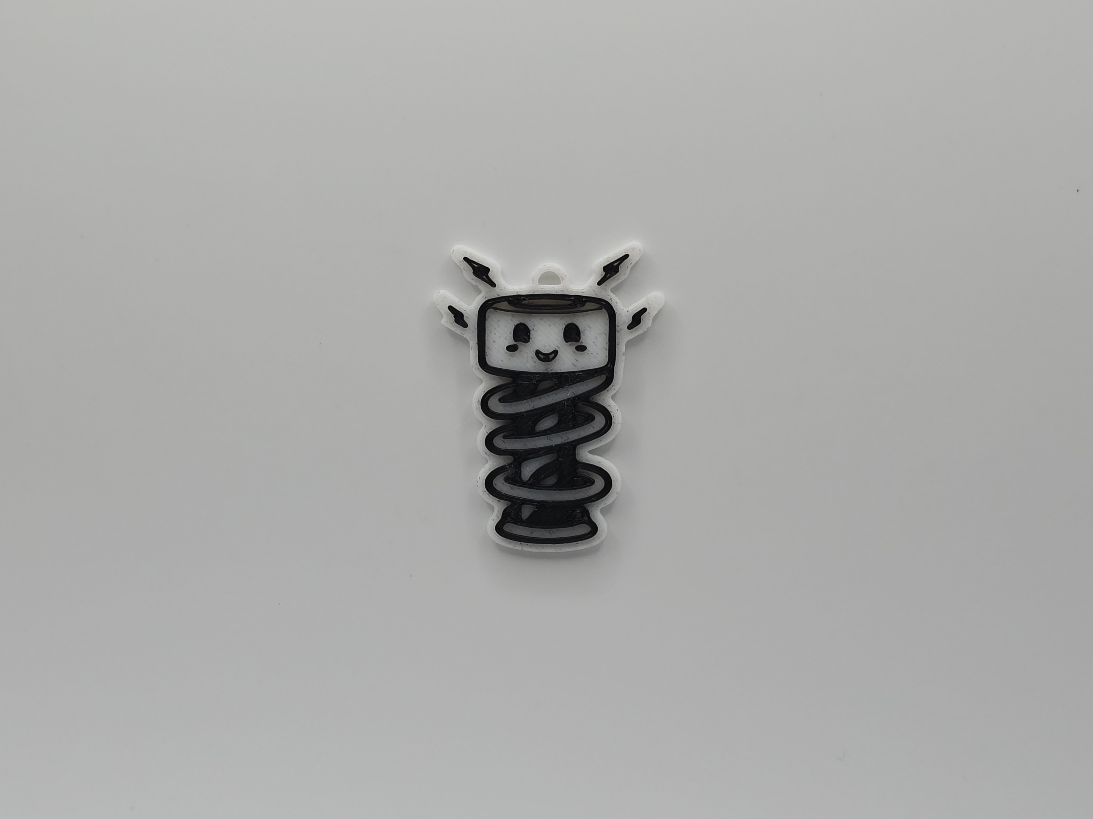 Cute Tesla Coil Keychain