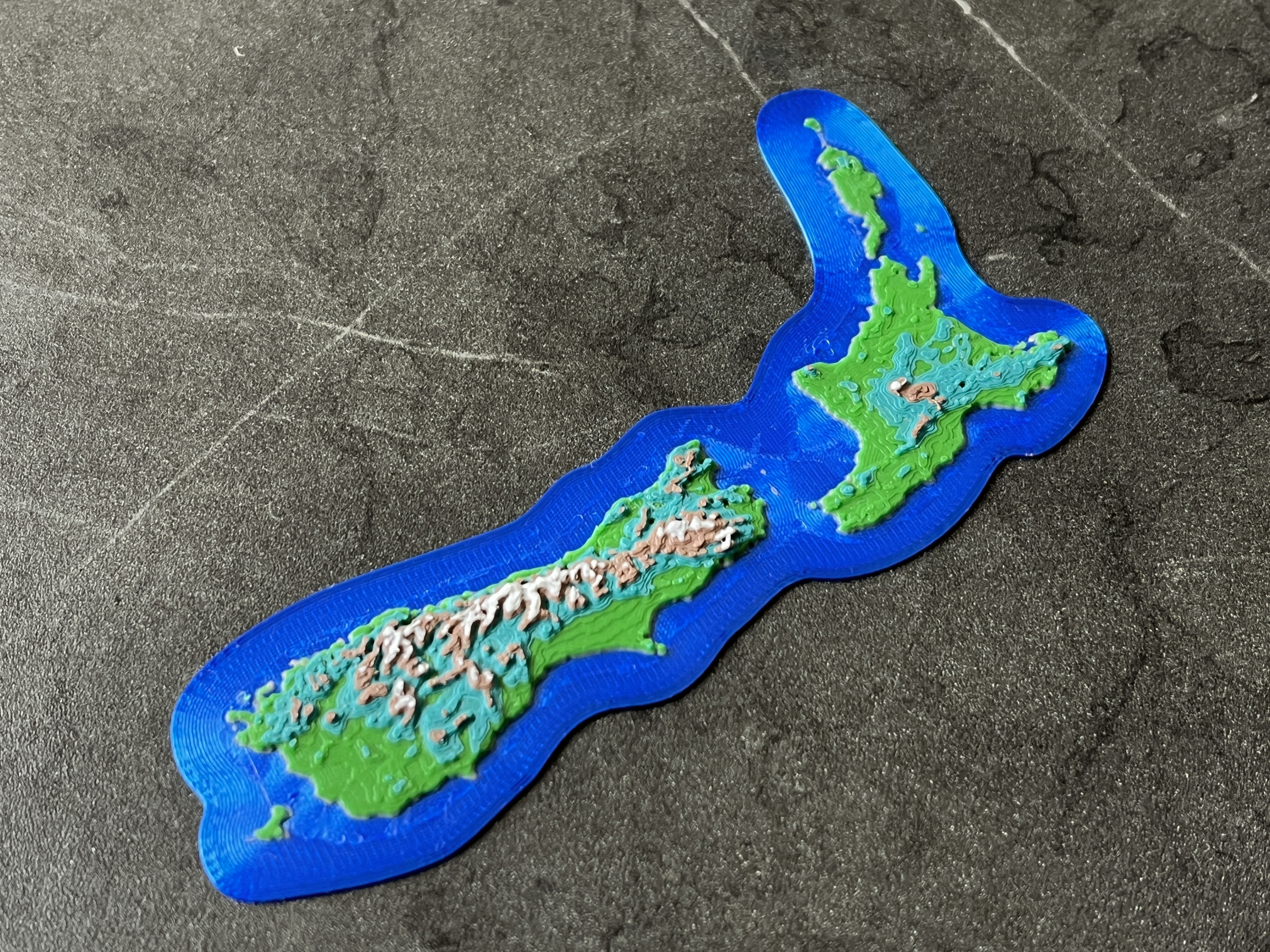 Aotearoa New Zealand - Topographic Map