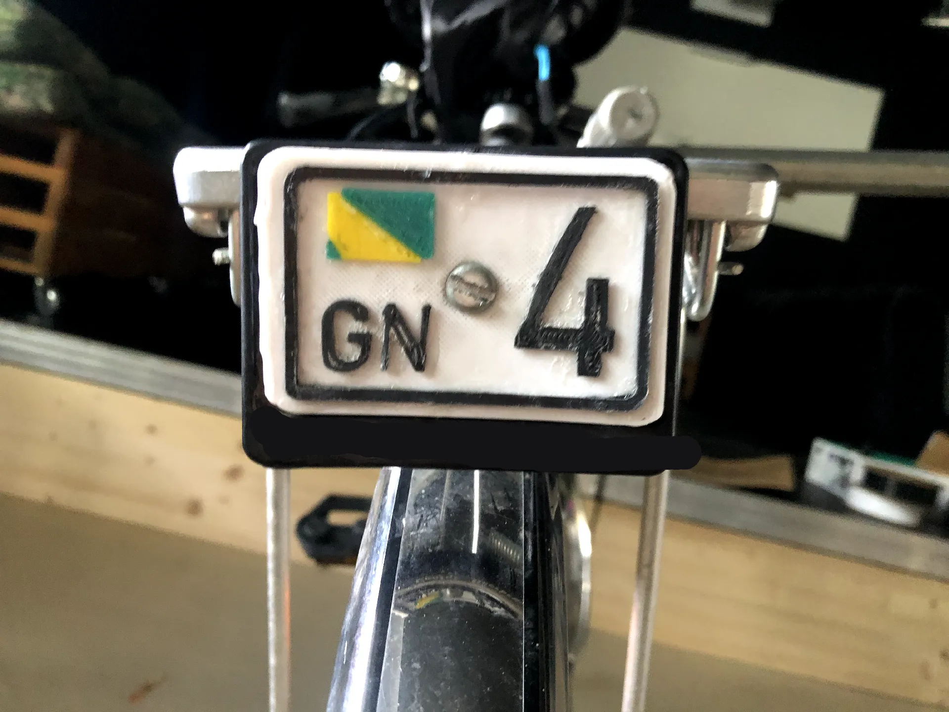 Gurkistan Nummernschild fürs Fahrrad (original)