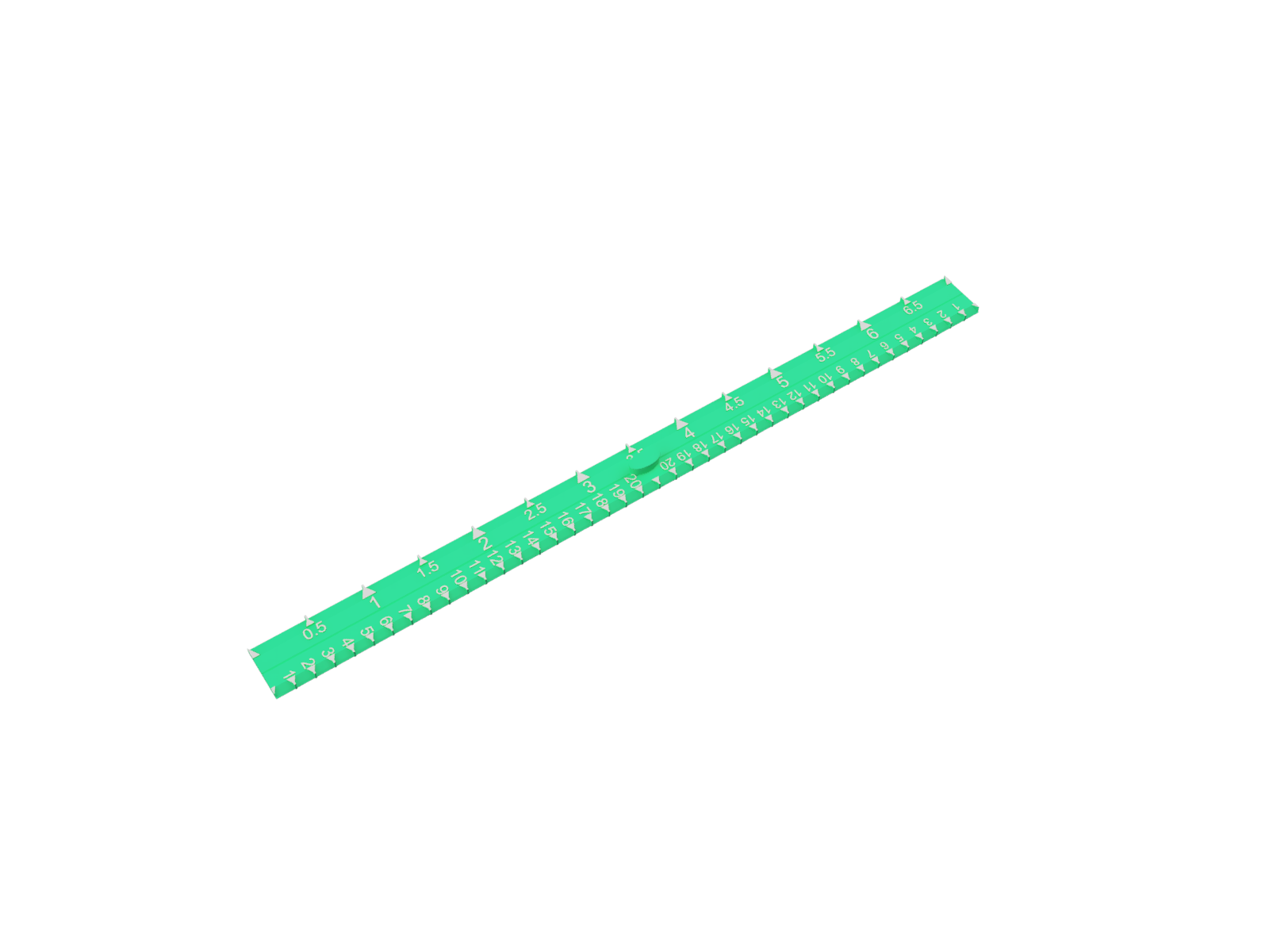 Miniatura 5 do modelo 3D Gridfinity ruler