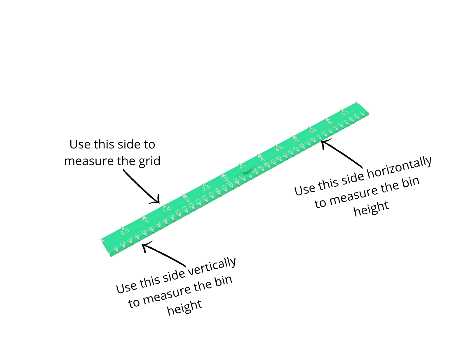 Gridfinity ruler