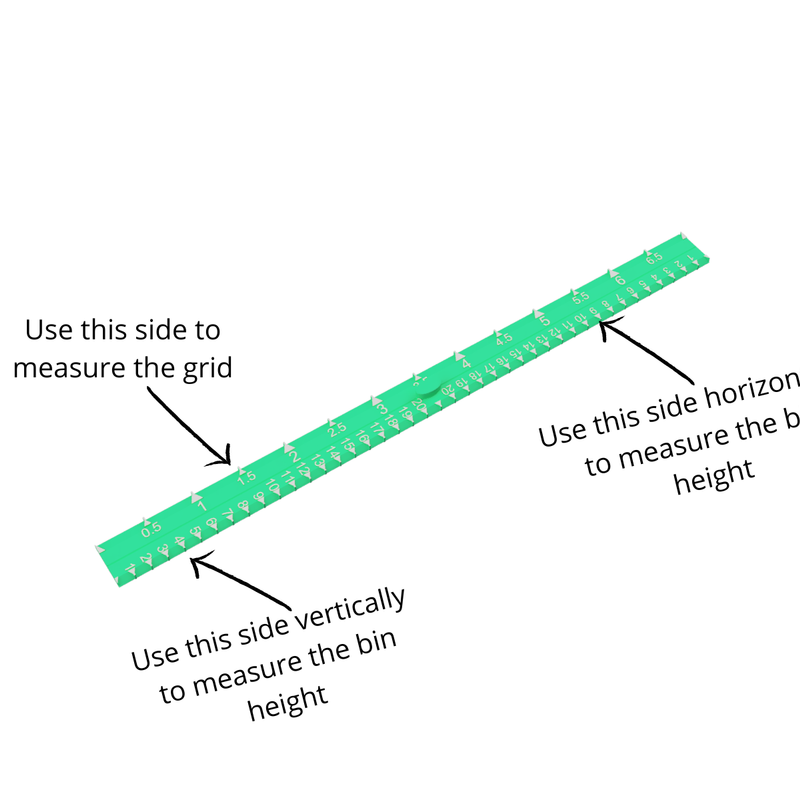 Gridfinity ruler by Nickduino | Download free STL model | Printables.com