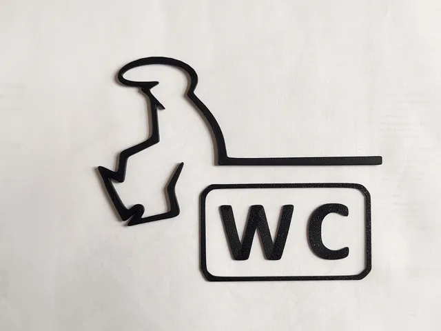 WC door hanger from the iconic cartoon "La Linea" Balum Balum.