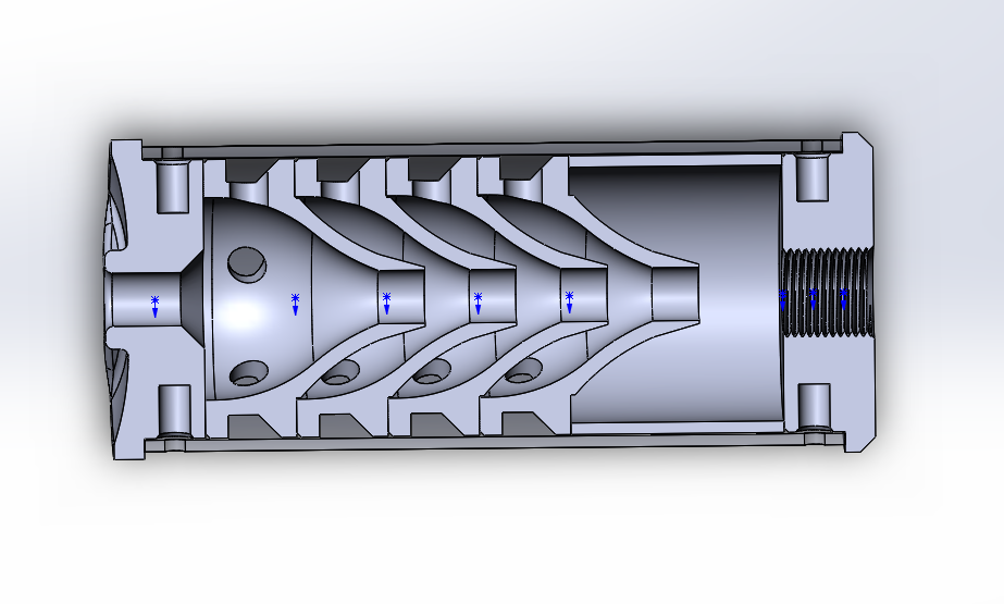 Sound moderator 40x100+