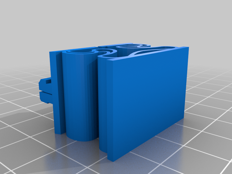 Low profile shock absorbing feet for 2020 V-slot (single) profile (remix)