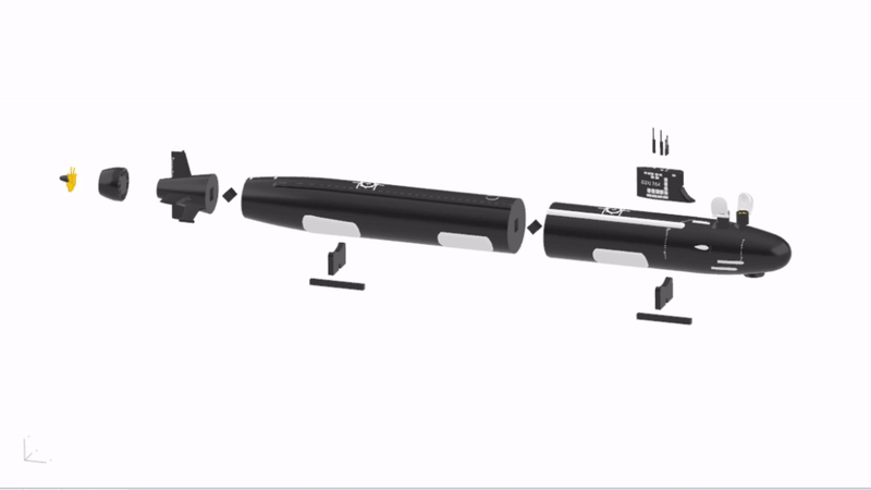 USS North Dakota SSN 784 -  1/350 High Quality