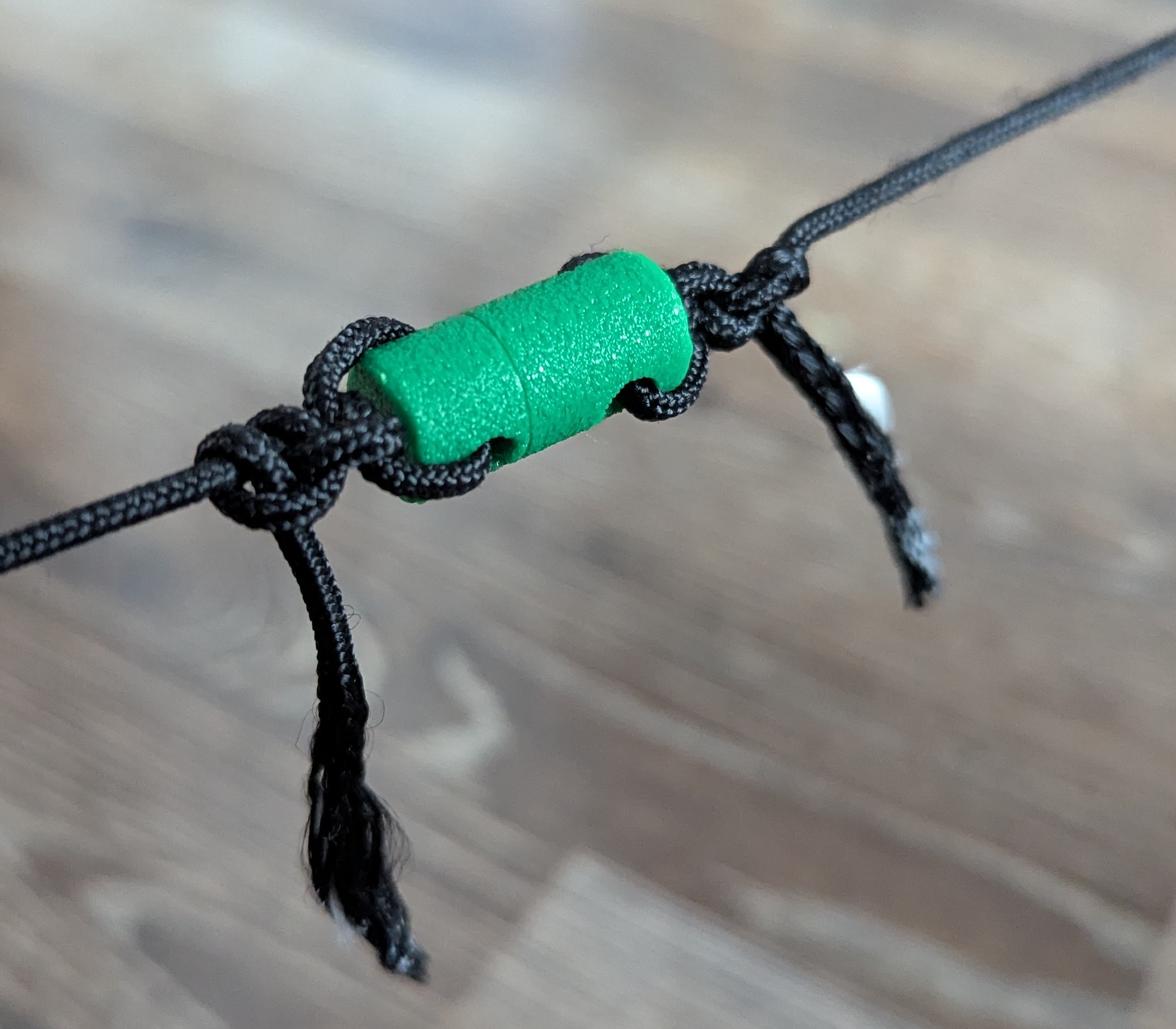 Threaded string connector