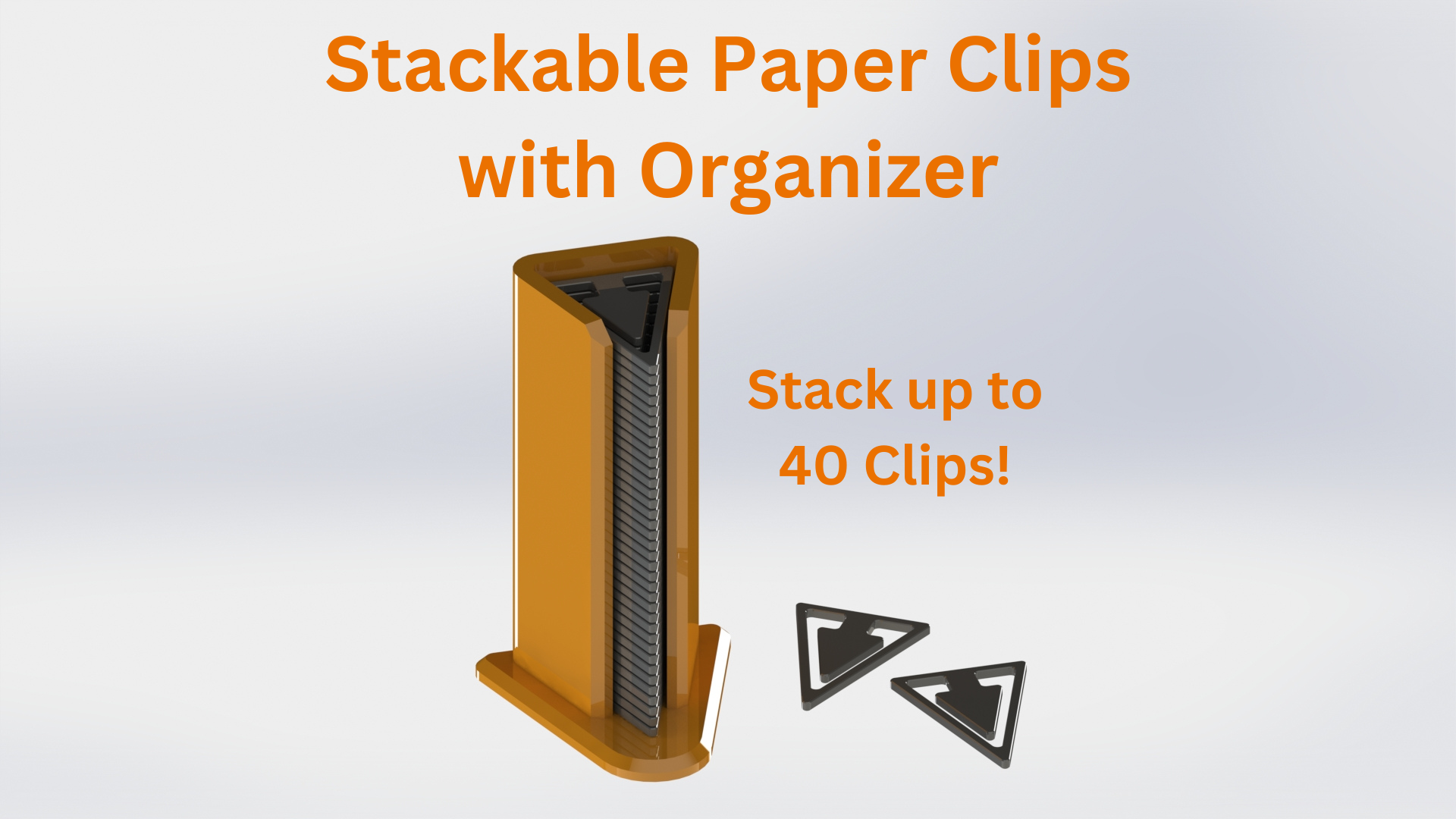 Stackable Paper Clips with Organizer