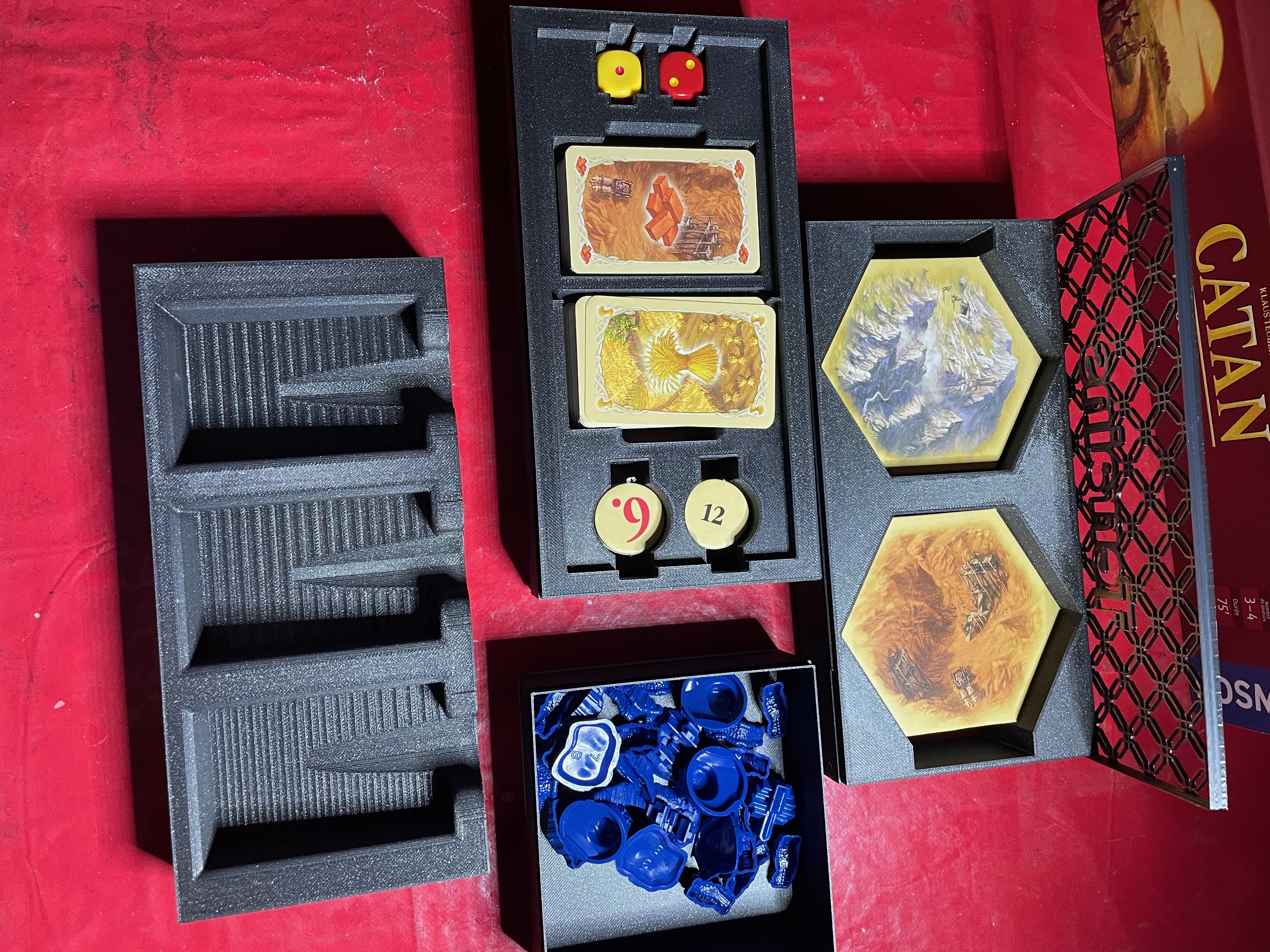 Catan game organiser inserts