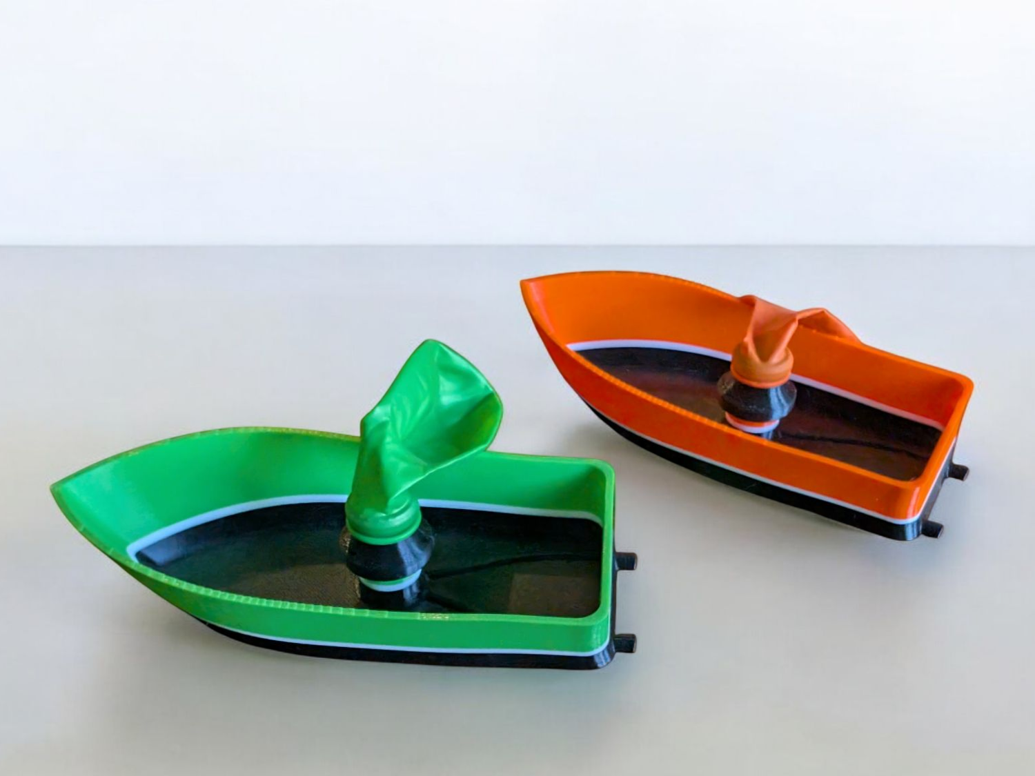 Balloon-powered boat