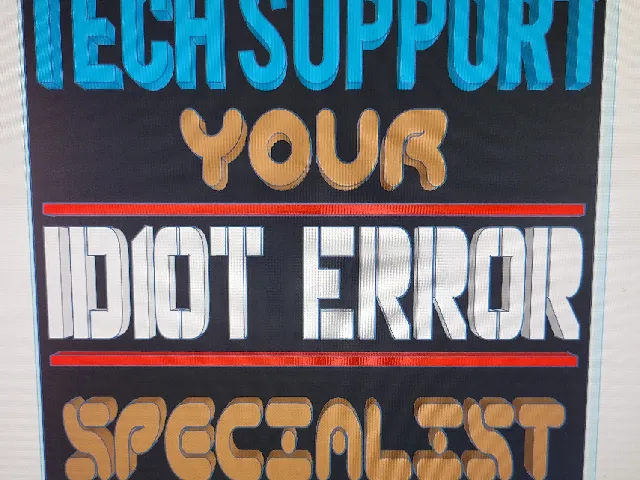 Fun Tech Support Wall Art