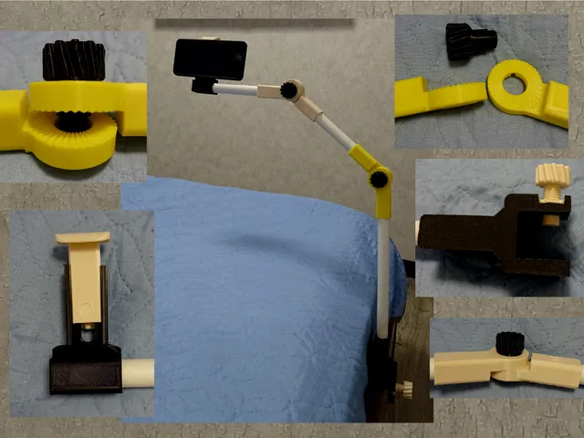 Arm phone holder. Foldable, strong.