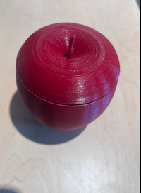 Apple paper clip holder