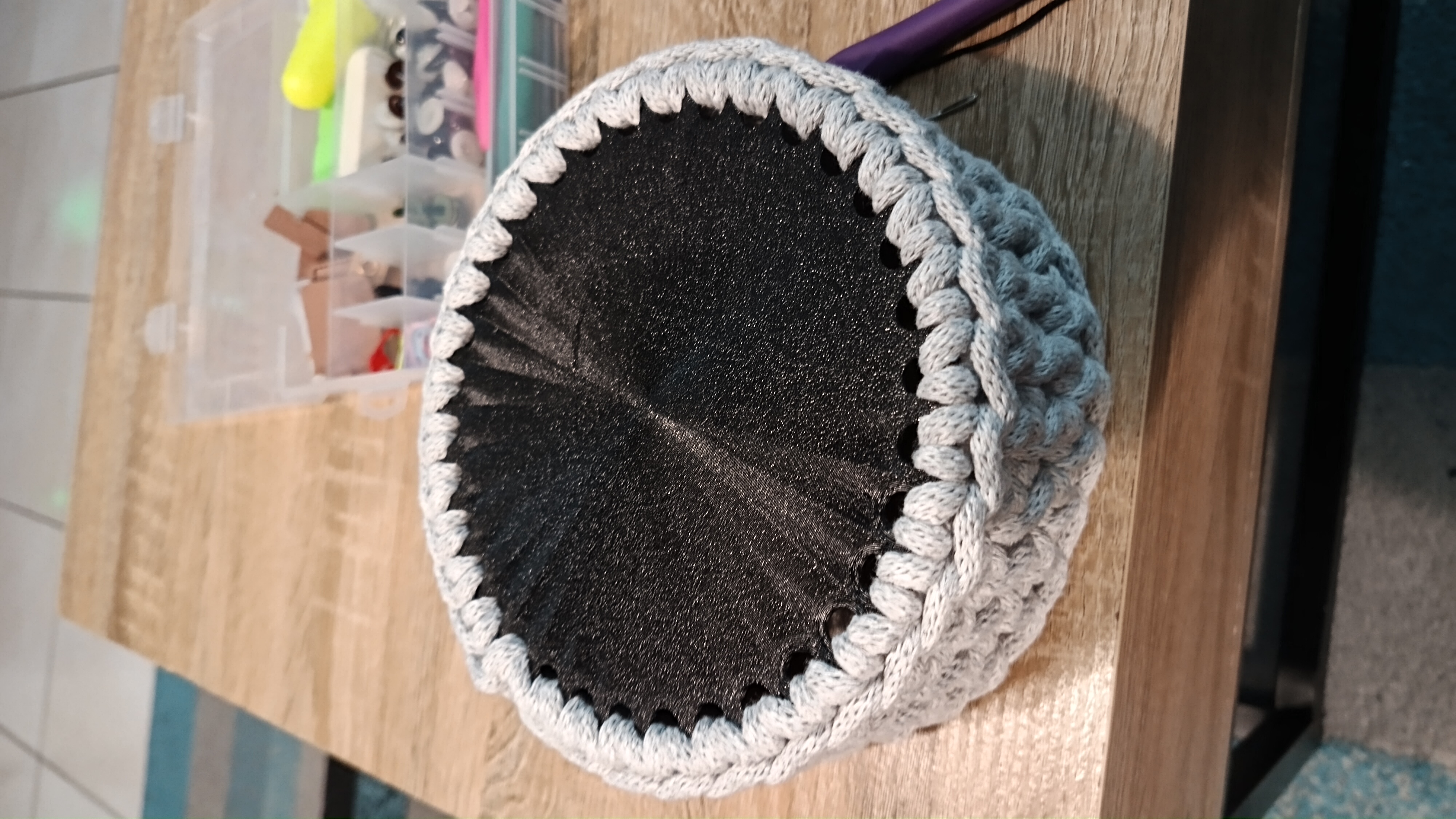 Base panier crochet 150mm / Crochet basket base 6"