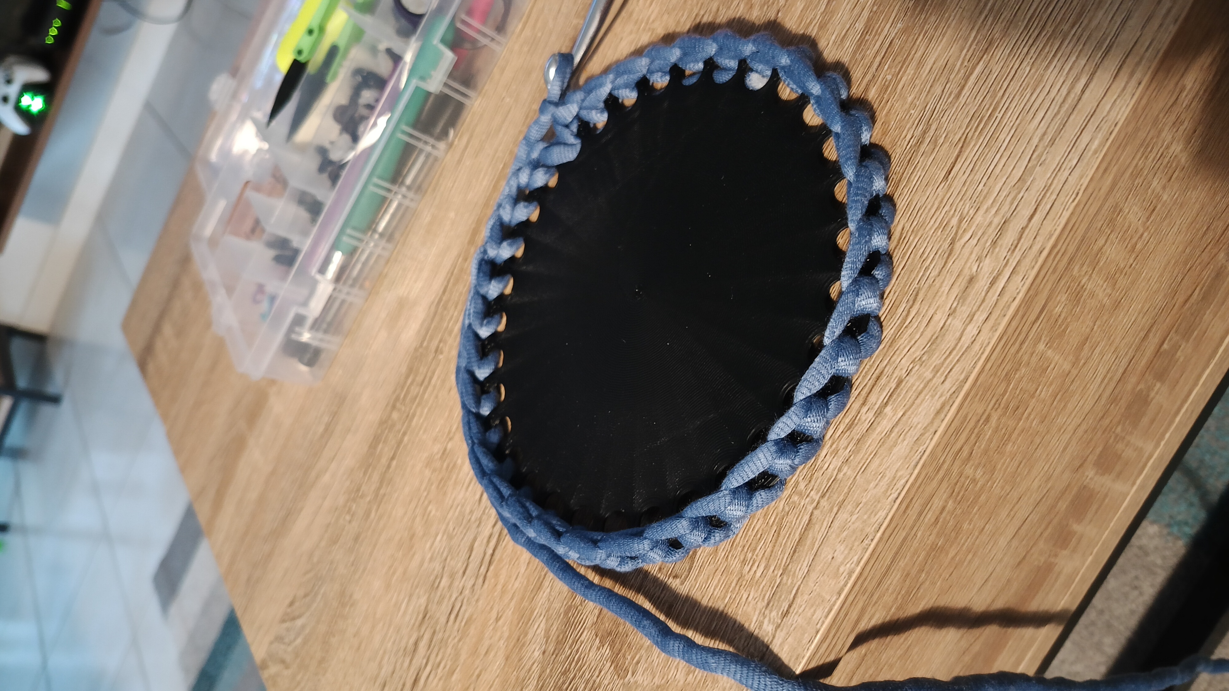 Base panier crochet 180mm / Crochet basket base 7"