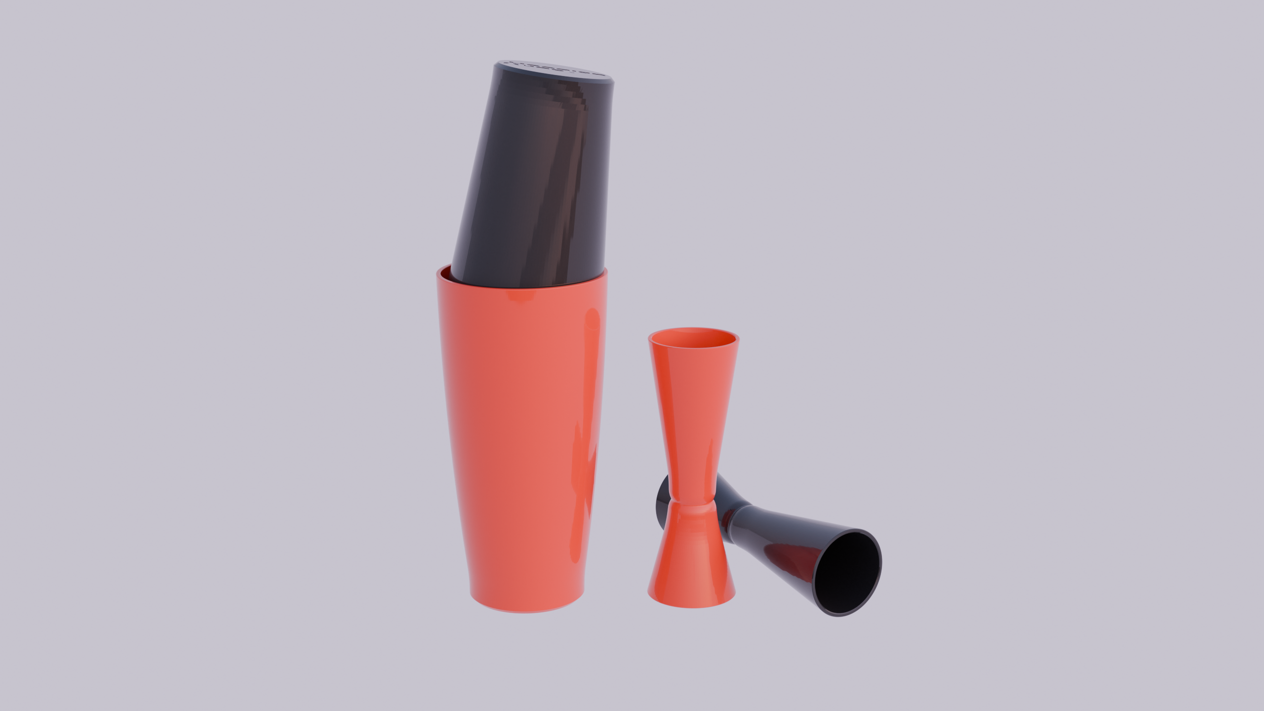 Boston cocktail shaker + Jigger