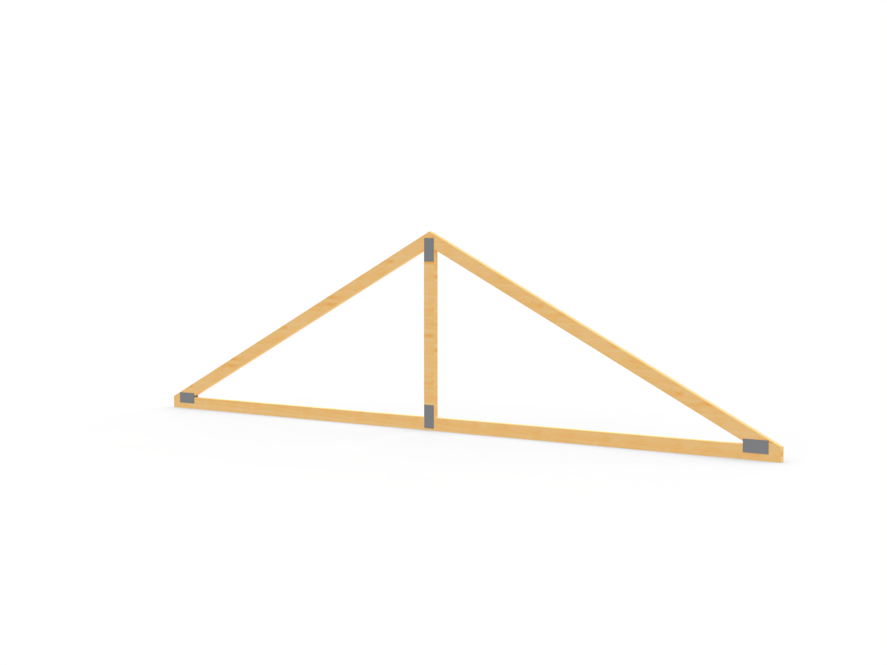 Scale 16' Wood Truss