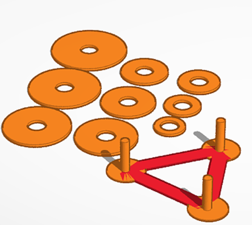 Hanoi tower puzzle