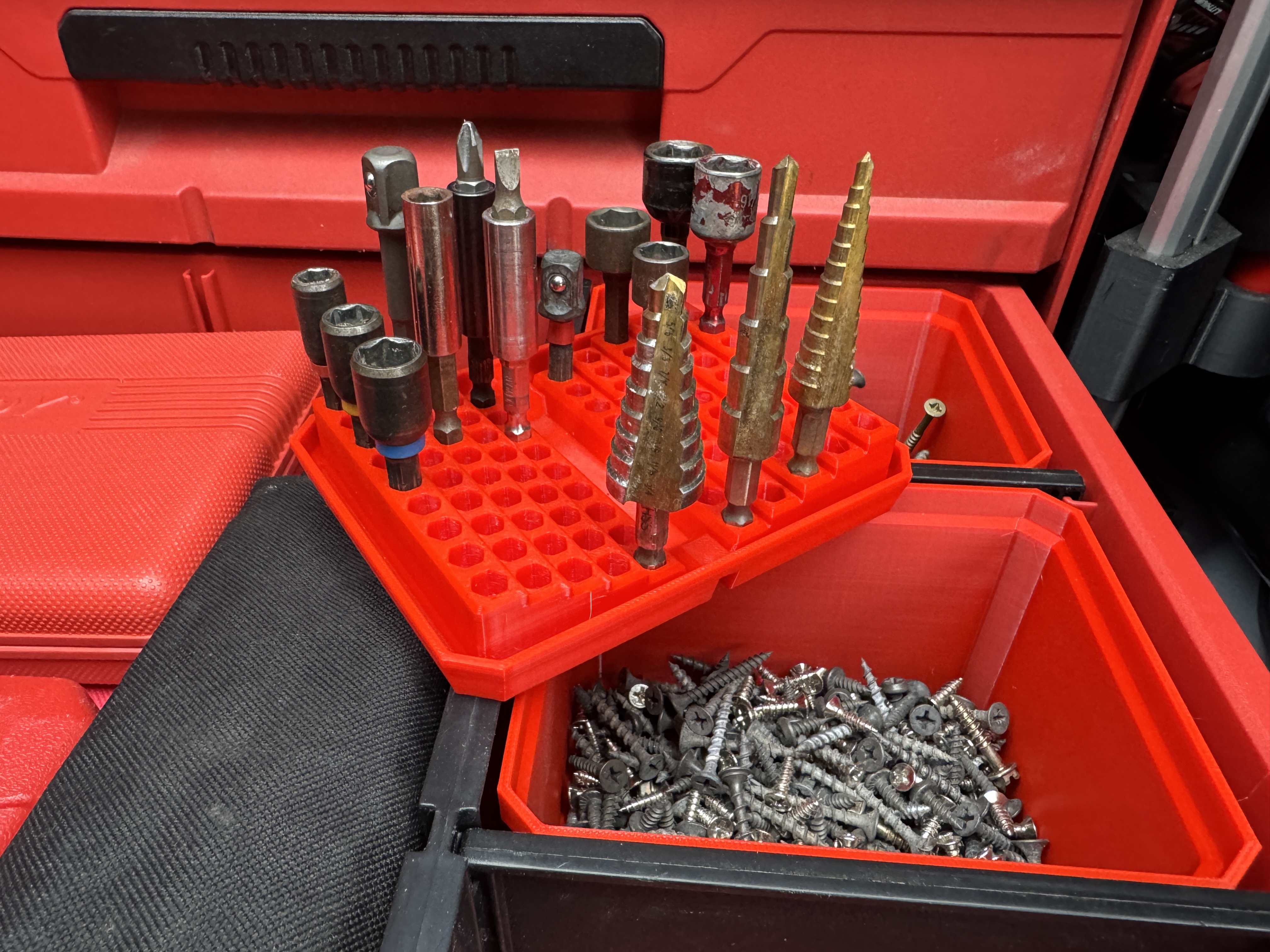 Milwaukee Packout 3 Drawer 1/4" Hex Bit Holder.