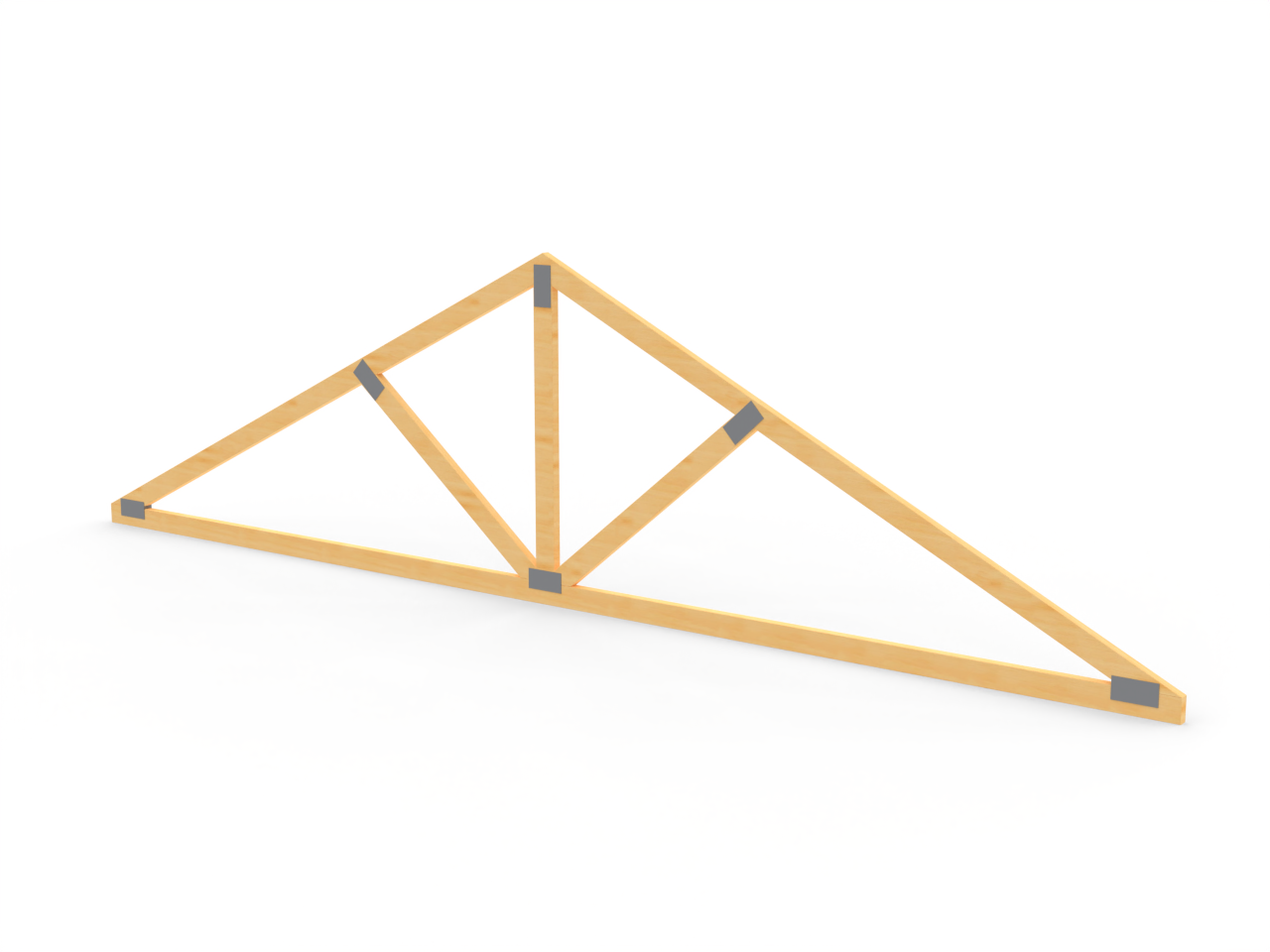 Scale 16' Wood Truss