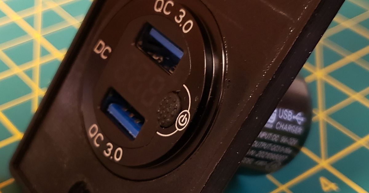 USB Mounting Plate by P.Tech | Download free STL model | Printables.com