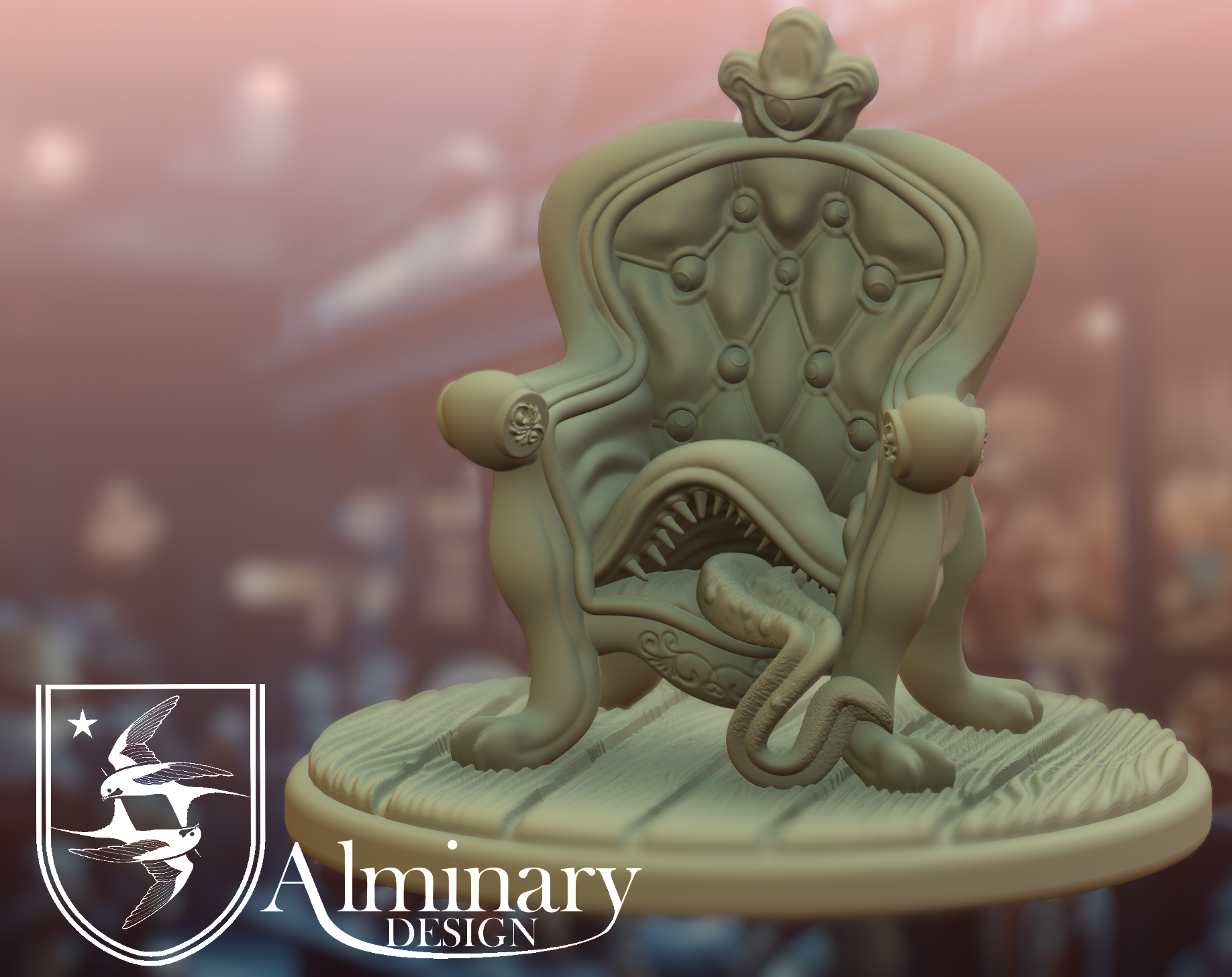 mimic chair - tabletop miniature - free