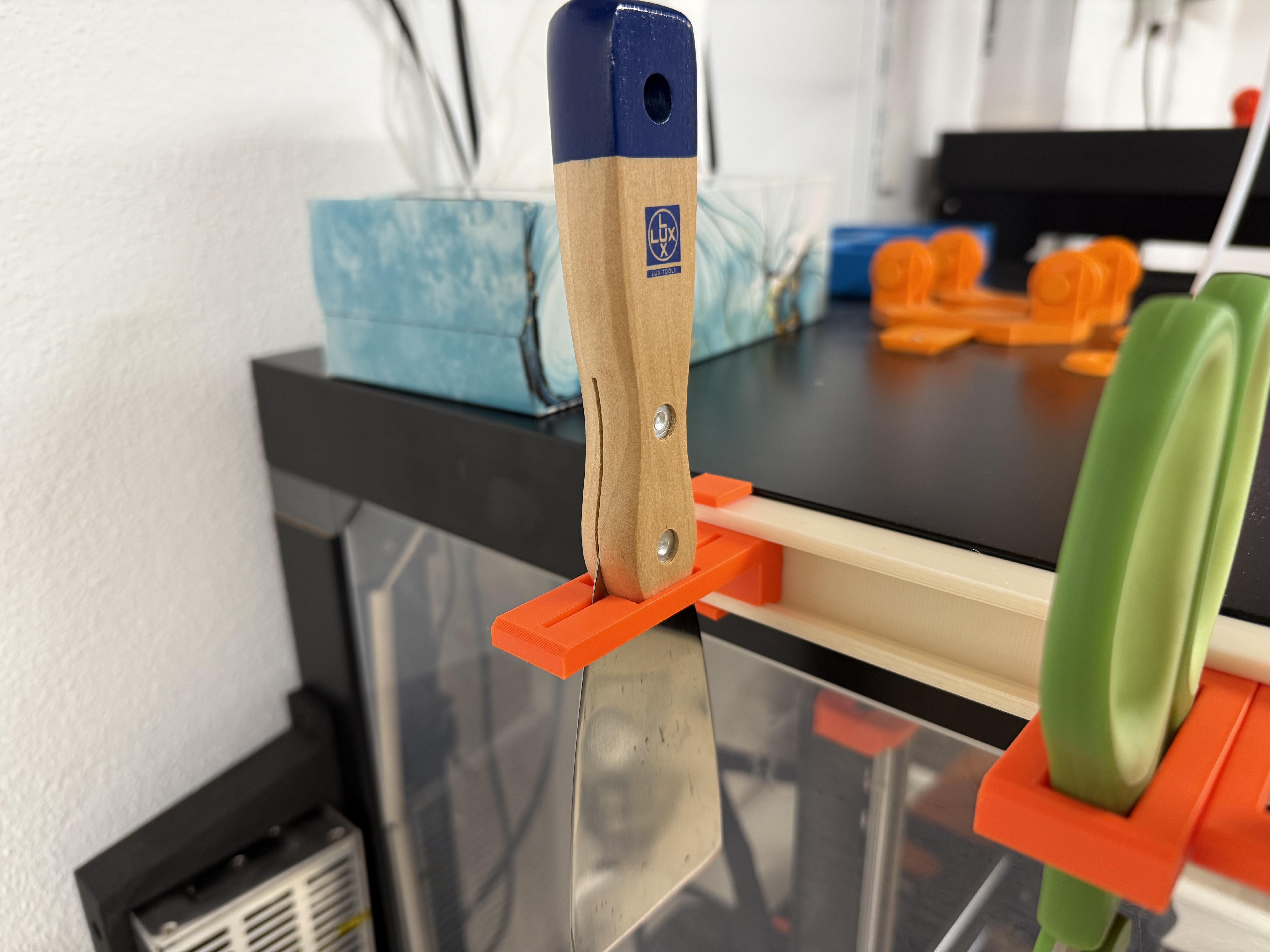 Spatula Holder for Modular Tool Rail System in sizes 50/60/70/80mm