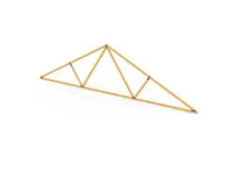 Scale 24' Wood Truss