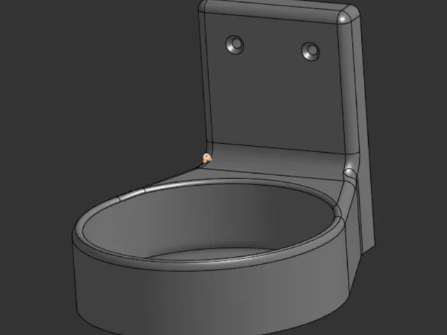 Wall mount pot holder