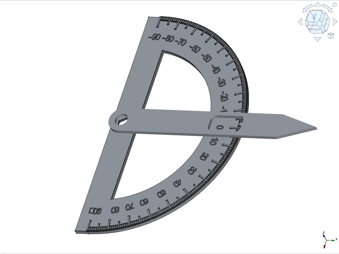 Protractor for FLL Gyroturn