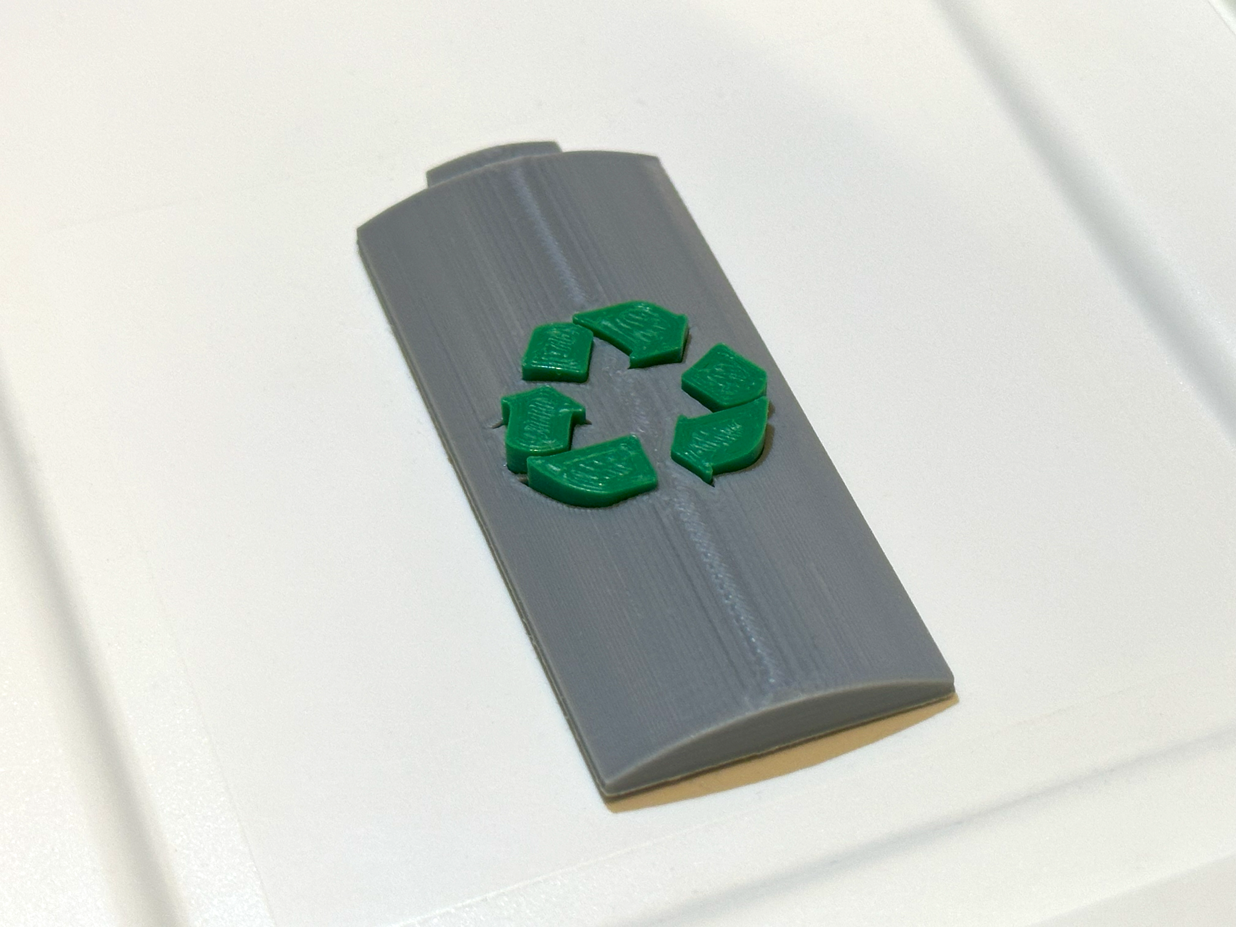 Battery Icon Recycle Bin Label