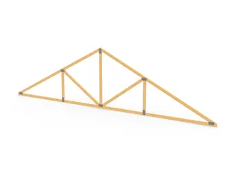 Scale 24' Wood Truss