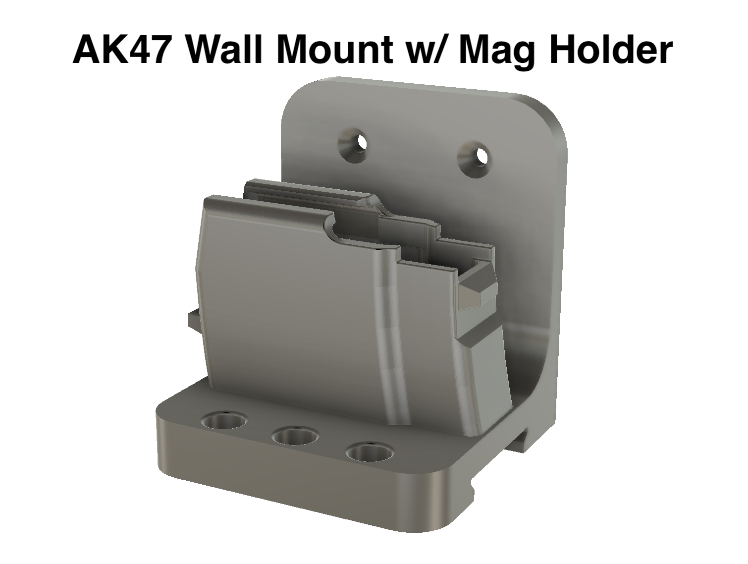 AK47 Wall Mount with built in Mag Holder