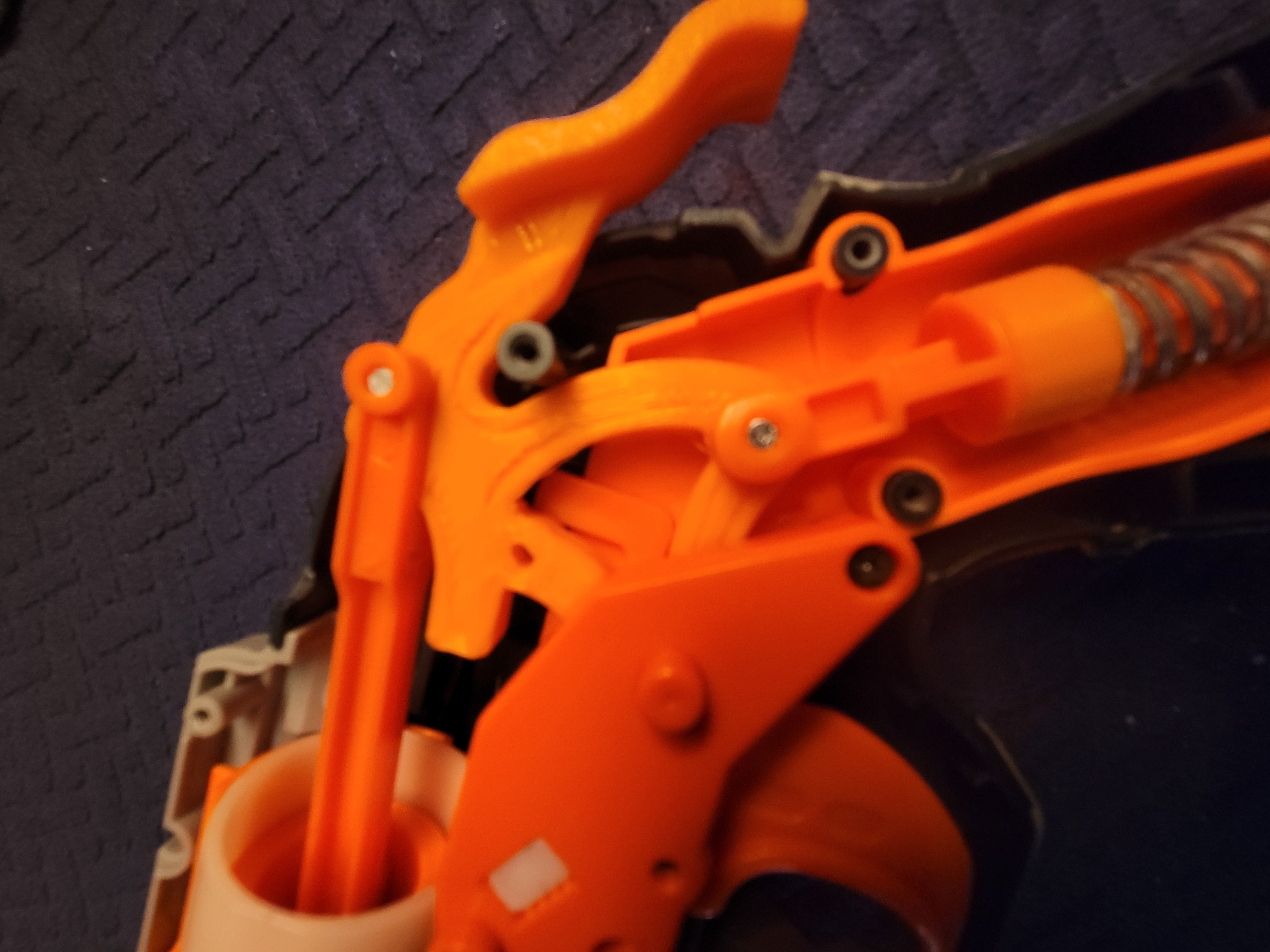 nerf Hammershot extended draw with stopper