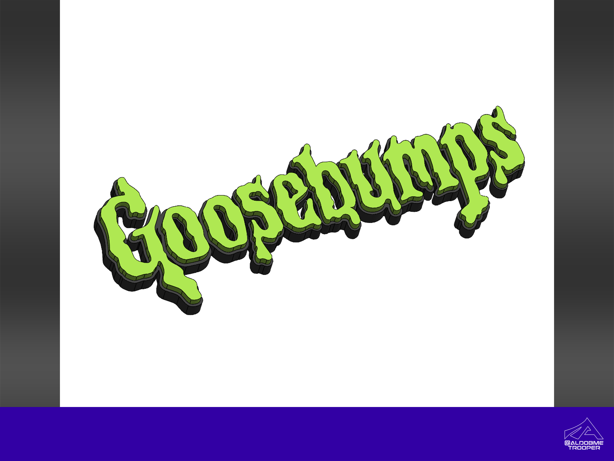 Goosebumps 3D logo