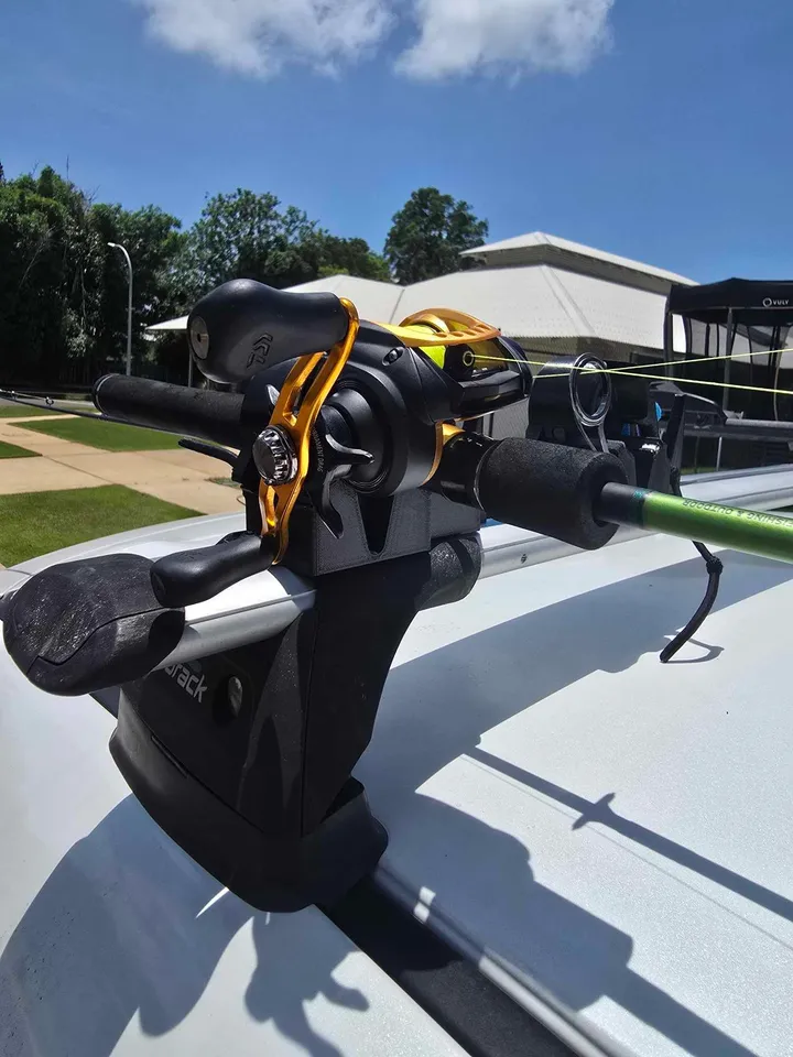 Roof Rack Fishing Rod Holder - Spin and Baitcaster by Sean Moroney |  Download free STL model | Printables.com