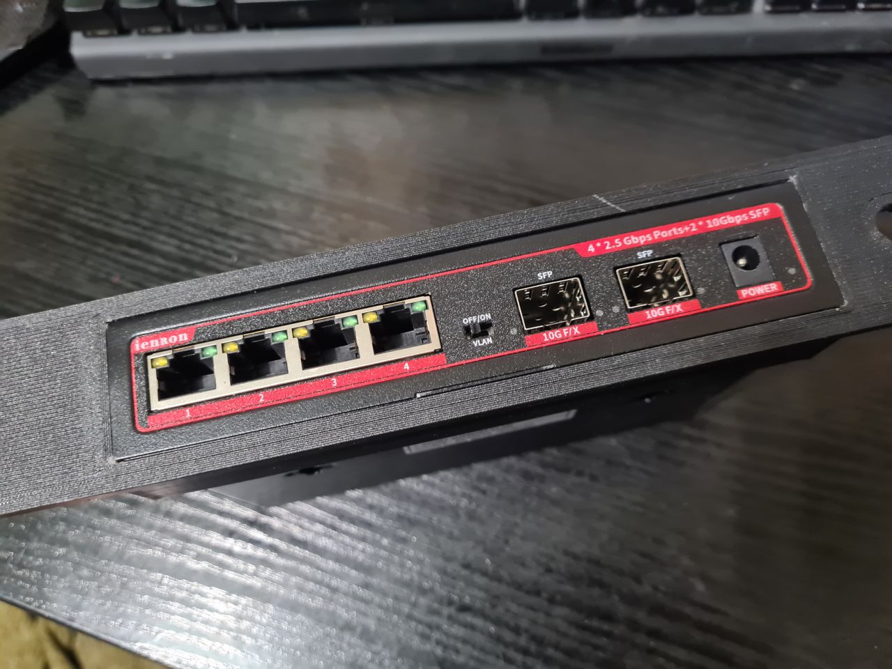 10" inch rack mount for "ienron 4*2.5G + 2*sfp+" switch