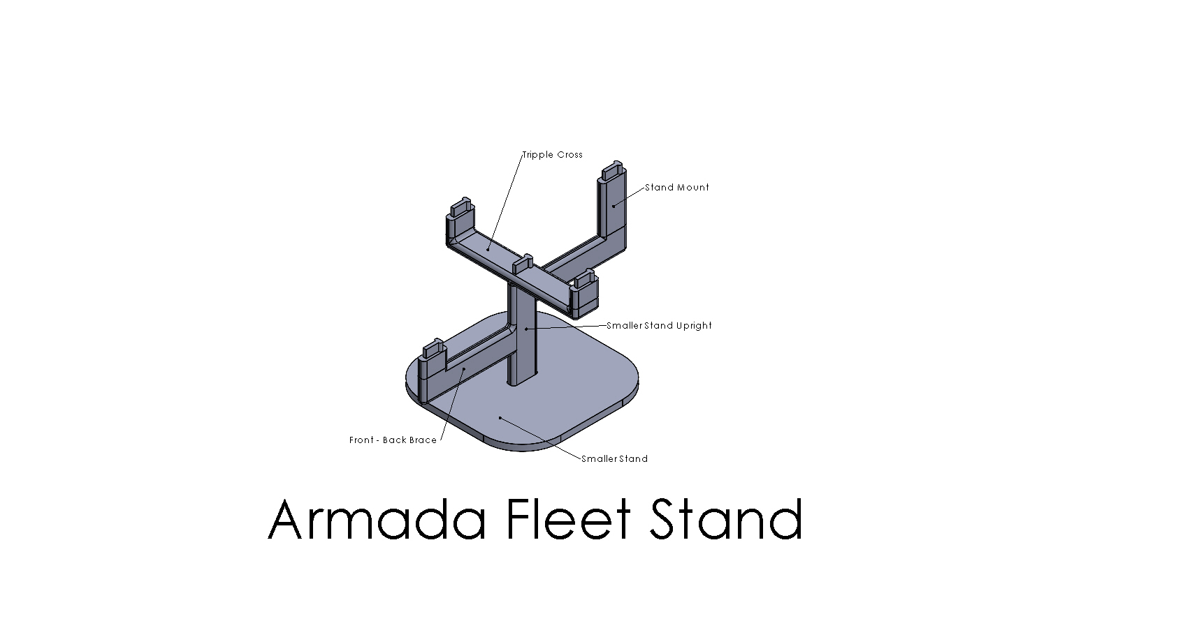 StarWars Armada Fleet Stand Smaller (Modular)