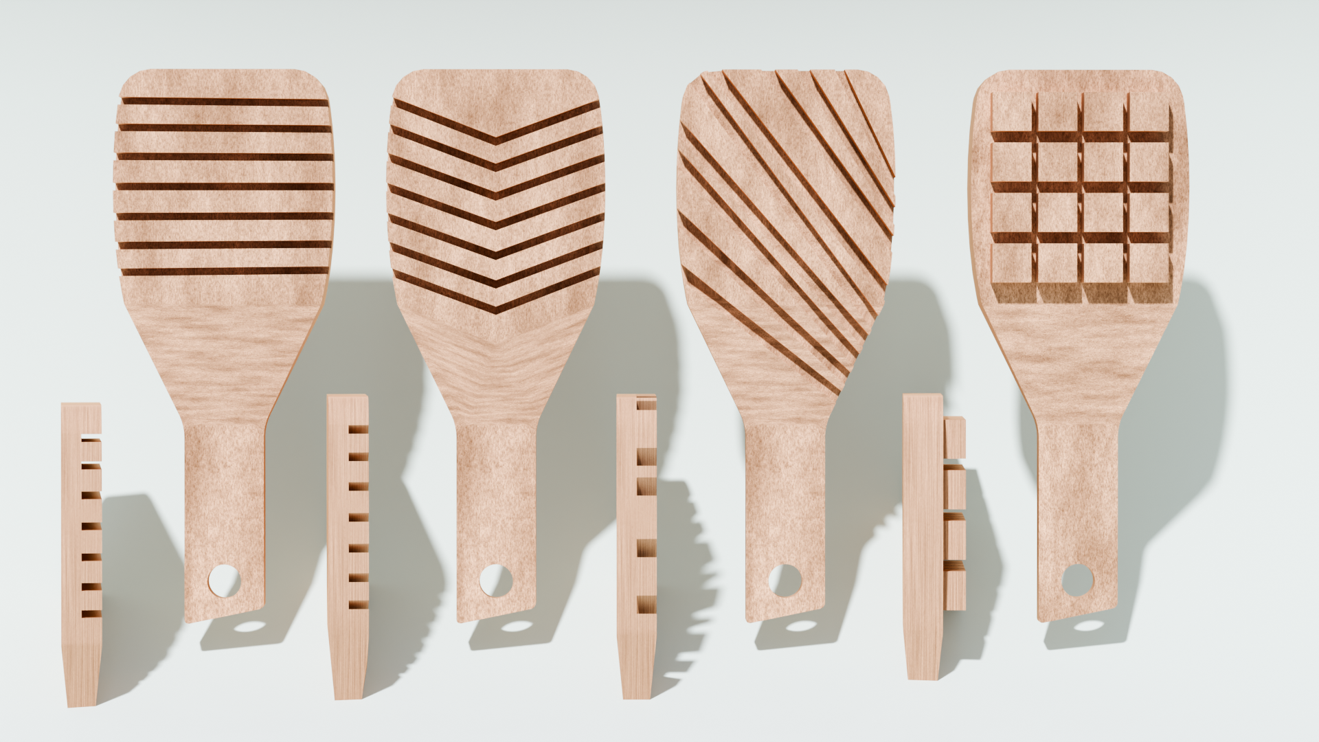 Clay texturing tools